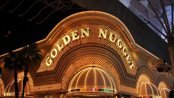 The Golden Nugget, downtown Las Vegas, at night