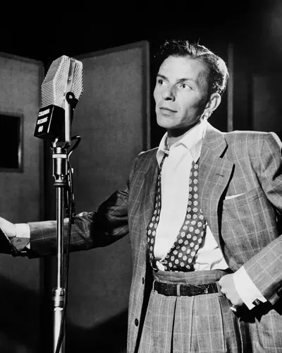 Frank Sinatra in a studio portrait, about 1947